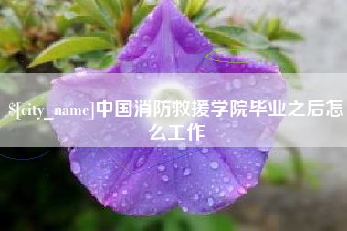 渑池中国消防救援学院毕业之后怎么工作