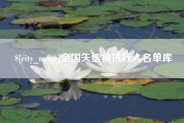 渑池全国失信被执行人名单库