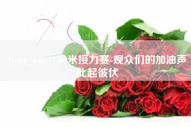 渑池500米接力赛-观众们的加油声此起彼伏