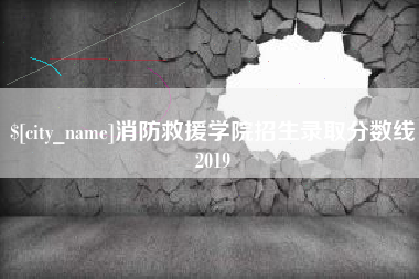 渑池消防救援学院招生录取分数线2019