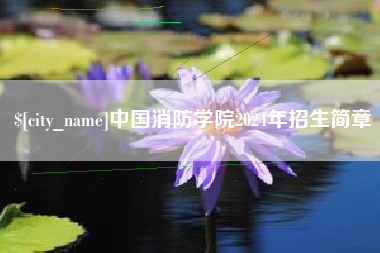 渑池中国消防学院2024年招生简章
