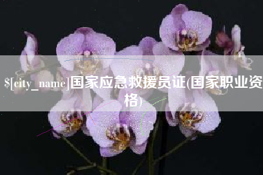 渑池国家应急救援员证(国家职业资格)
