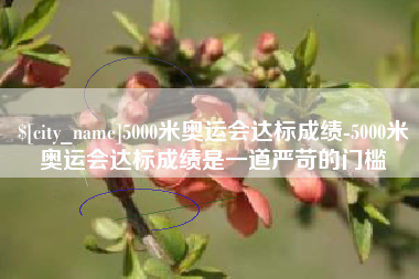渑池5000米奥运会达标成绩-5000米奥运会达标成绩是一道严苛的门槛
