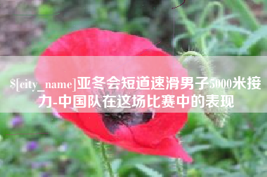渑池亚冬会短道速滑男子5000米接力-中国队在这场比赛中的表现