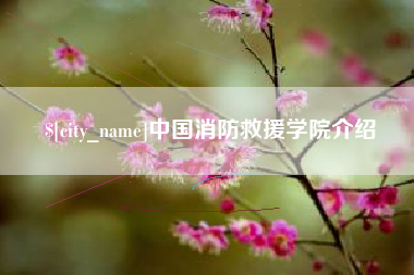 渑池中国消防救援学院介绍