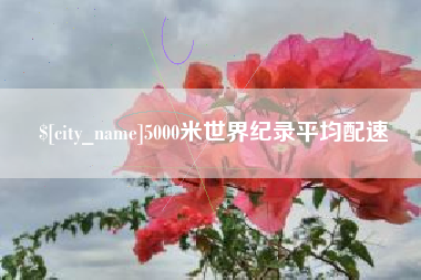 渑池5000米世界纪录平均配速