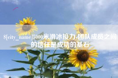 渑池5000米滑冰接力-团队成员之间的信任是成功的基石