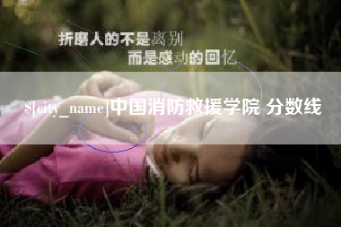 渑池中国消防救援学院 分数线