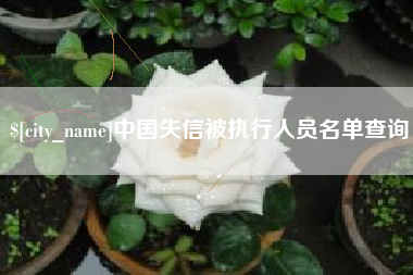 渑池中国失信被执行人员名单查询