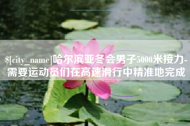 渑池哈尔滨亚冬会男子5000米接力-需要运动员们在高速滑行中精准地完成