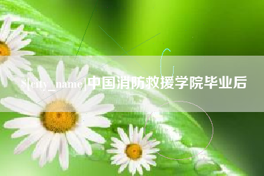 渑池中国消防救援学院毕业后