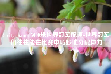 渑池5000米世界冠军配速-世界冠军们往往能在比赛中巧妙地分配体力