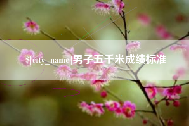 渑池男子五千米成绩标准