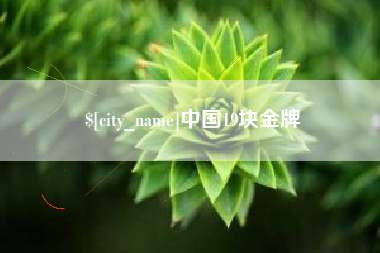 渑池中国19块金牌