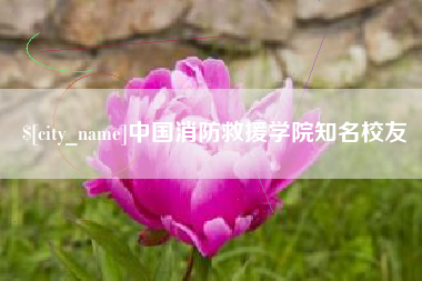 渑池中国消防救援学院知名校友