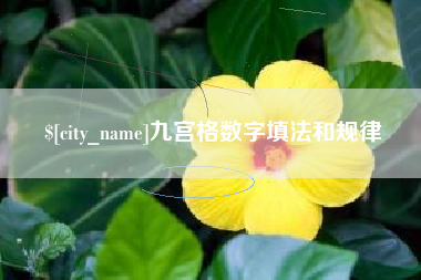 渑池九宫格数字填法和规律