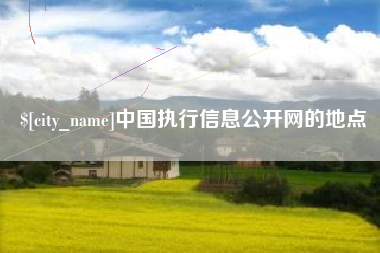 渑池中国执行信息公开网的地点