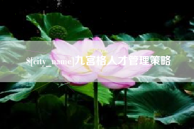 渑池九宫格人才管理策略