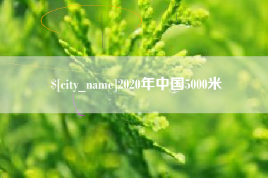 渑池2020年中国5000米