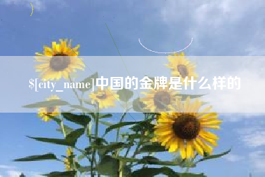 渑池中国的金牌是什么样的